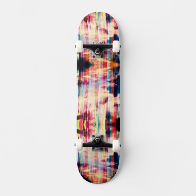 Patinage 3D Neon Stripe Skateboard (Recto)