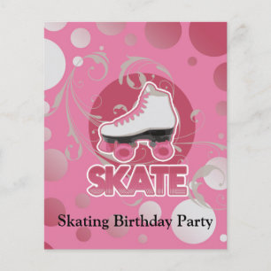 Patinage à rouleaux à bulles roses, patinage