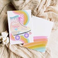 Patinage à rouleaux Invitation fête d'anniversaire
