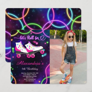 Patinage à rouleaux - Invitation photo