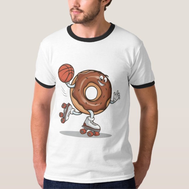 Patinage au chocolat joyeux avec T-Shirt (Devant)