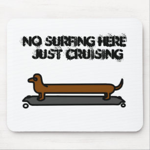 Patinage dachshund tapis de souris chien