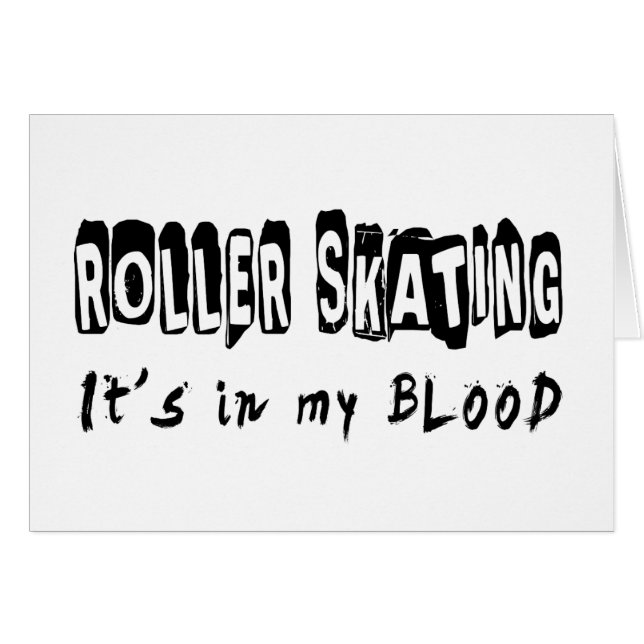 Patinage de rouleau il est dans mon sang (Devant horizontal)