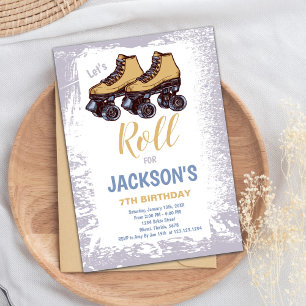 Patinage pour enfants Invitations d'anniversaire