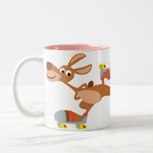 Patinage sur dessin mignon Kangaroo Mug