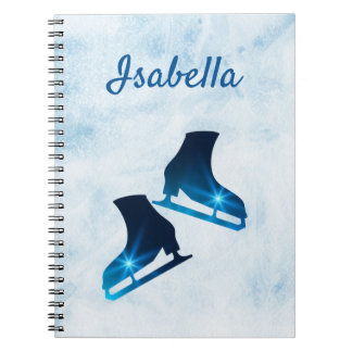 Patinage sur glace carnet figure patinage étoiles