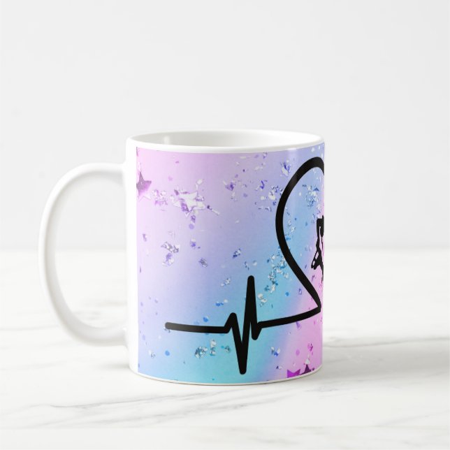 Patinage sur glace Coeur de battement Mug - Cadeau (Gauche)