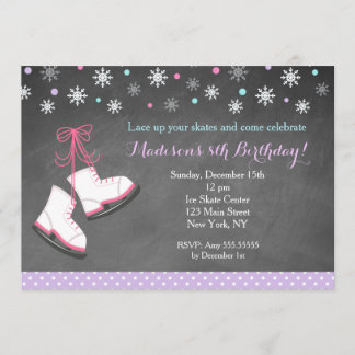 Patinage sur glace Invitations pour filles