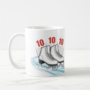 Patineur artistique avec cartes de score - Mugs