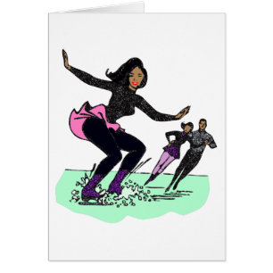 patineur artistique noir