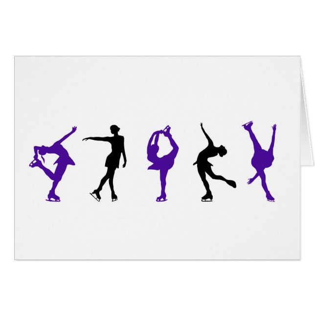 Patineurs artistiques - pourpre et noir (Devant horizontal)