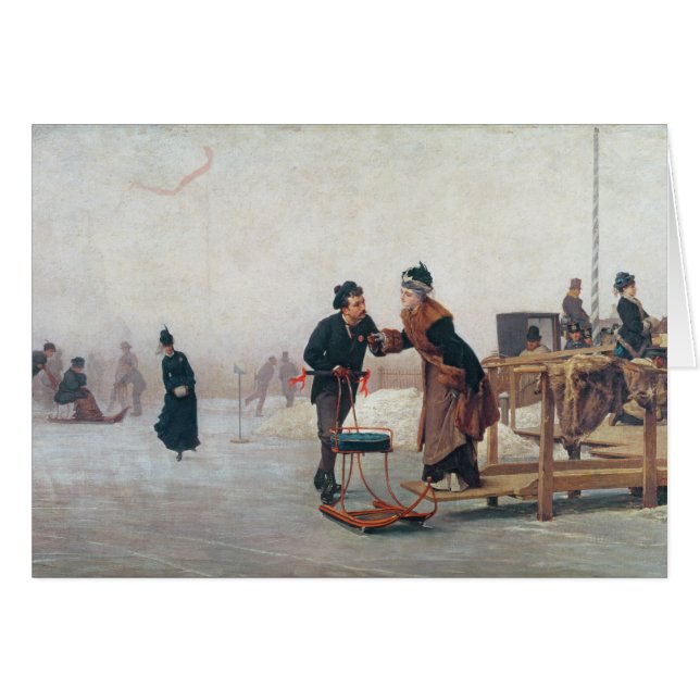 Patineurs sur le lac Valentino (Devant horizontal)