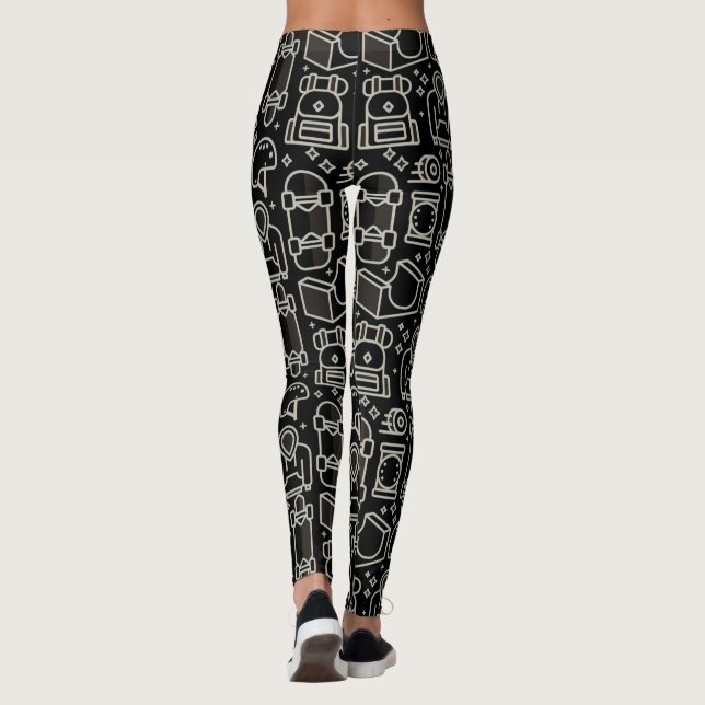 Patineuse fille Leggings (Dos)