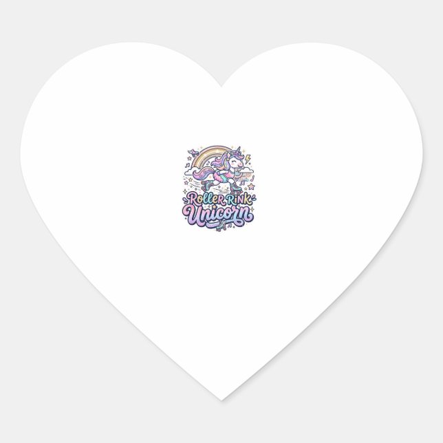 Patinoire Licorne Autocollant Vectoriel Premium Li (Devant)