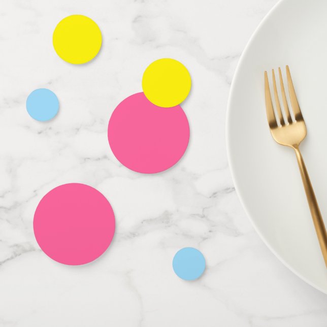 Patinons en huit table d'anniversaire Confetti (Groupe)