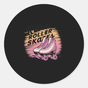Patins à roulettes rétro - Autocollant Vibes 80s2