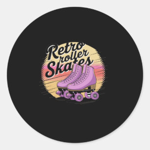 Patins à roulettes rétro - Autocollant Vibes 80s3 