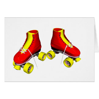 Patins de rouleau rouges
