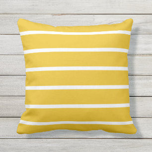 Patio jaune et blanc Coussin extérieur