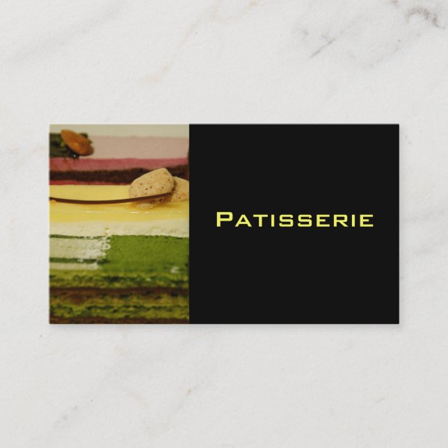 pâtisserie Carte de visite II (Devant)