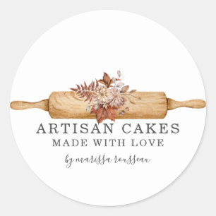 Pâtisserie Chef Rolling Pin Produit Étiquette