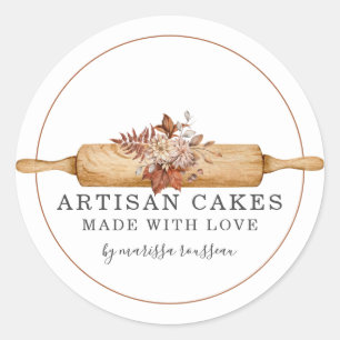 Pâtisserie Chef Rolling Pin Produit Étiquette