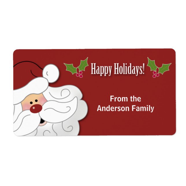 Pâtisserie de Noël / Sticker de biscuits (Rouge) (Devant)