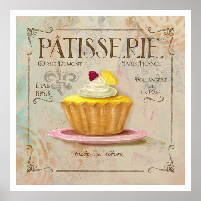 pâtisserie IV Poster Art (Devant)