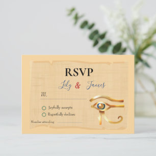 Patrimoine pharaonique faire-part de mariage sur p