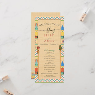 Patrimoine pharaonique faire-part de mariage sur p