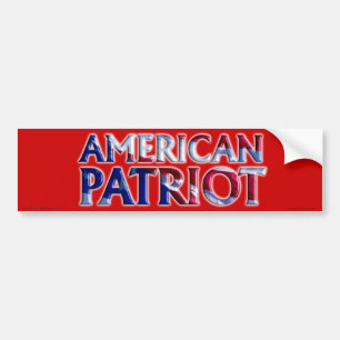 Patriot américain - Sticker pare-chocs