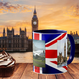 Patriot personnalisé UK Drapeau photo Mug
