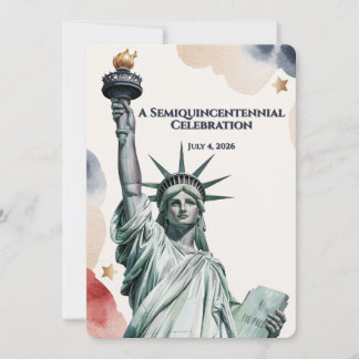 Patriotic 250th Anniversary Liberty Invitation