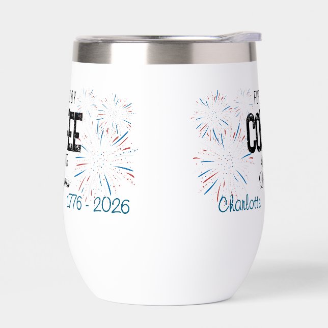  Patriotic 4th of July Custom Name (Gauche)