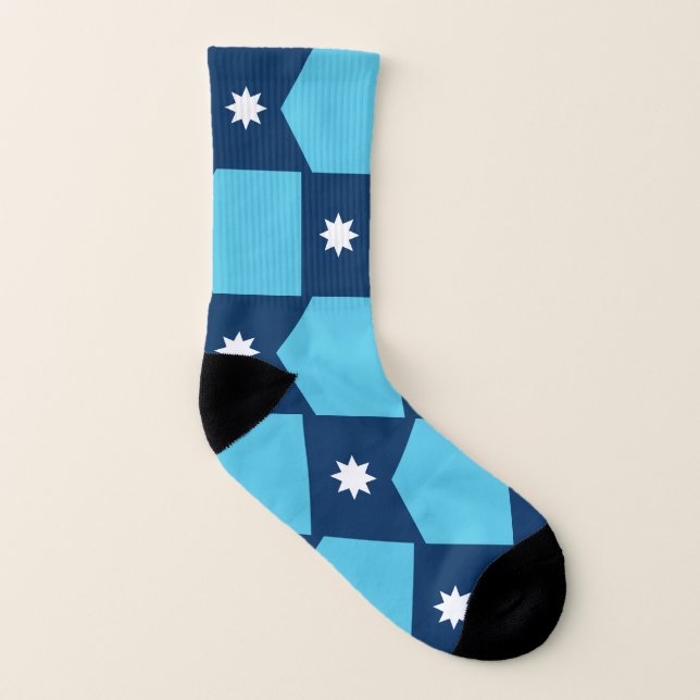 Patriotic All Over Print Socks Flag of Minnesota (Gauche intérieur)