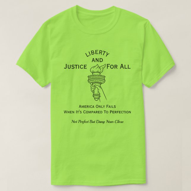 Patriotic American (3e) T-Shirt (Design devant)