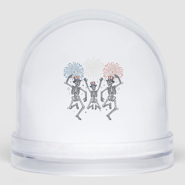 Patriotic Dancing Skeleton Fireworks Vintage Shirt (Avant)