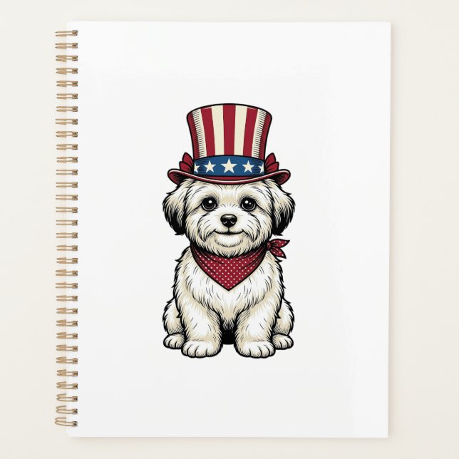 Patriotic Dog Vintage Engraving Vector Design_1 (Devant)