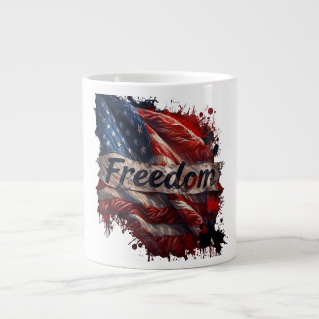 Patriotic "Freedom" Coffee Mug (Devant)