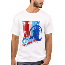 Patriotic Freedom Vibes USA T-Shirt