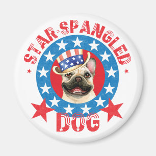 Patriotic Frenchie Magnet