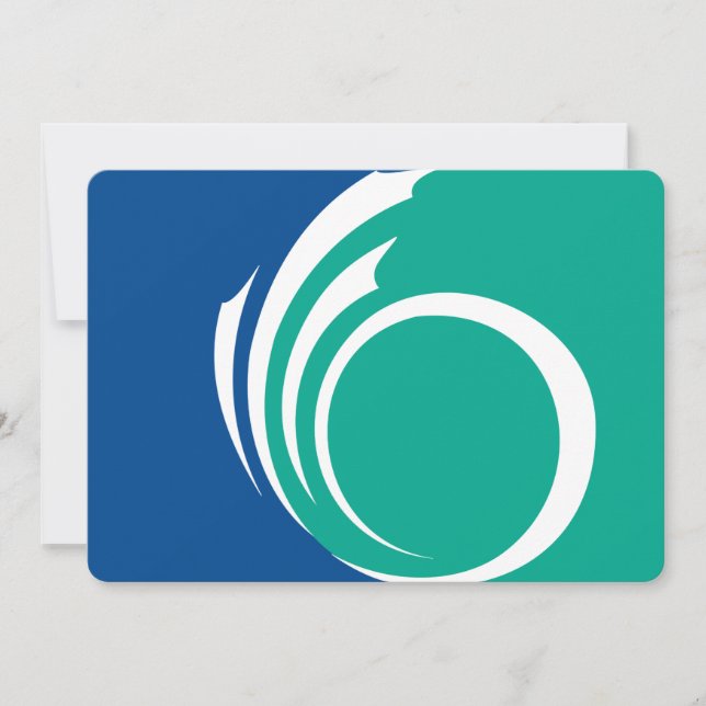 Patriotic  invitations with Flag of Ottawa, Canada (Devant)