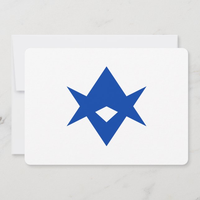 Patriotic  invitations with Flag of Toyota, Japan (Devant)