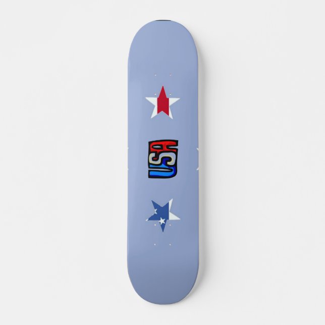 Patriotic Stars Skateboard (Devant)