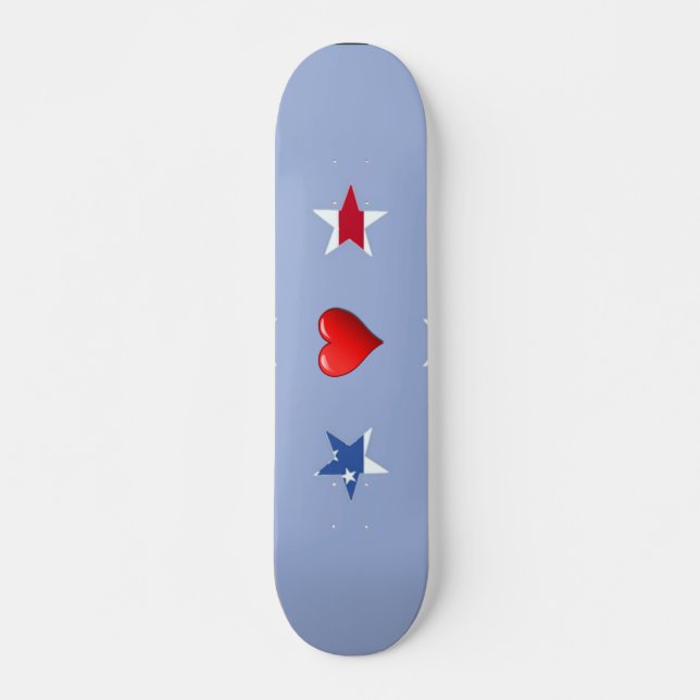 Patriotic Stars Skateboard (Devant)