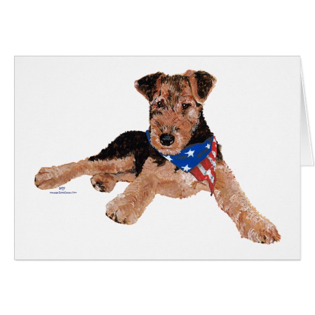 Patriotic Terrier Puppy (Devant horizontal)