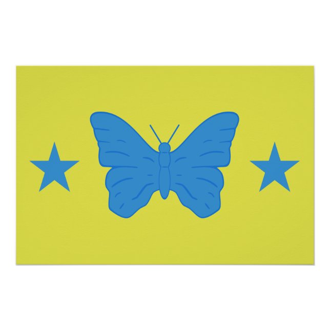 Patriotic wall poster with Flag of Bady Bassit (Devant)