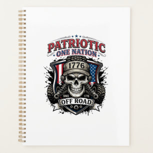 Patriotique 1776 Tout Terrain Crâne Monster Truck