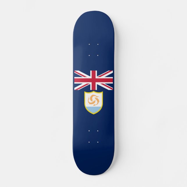 Patriotique Anguilla Drapeau Skateboard (Recto)