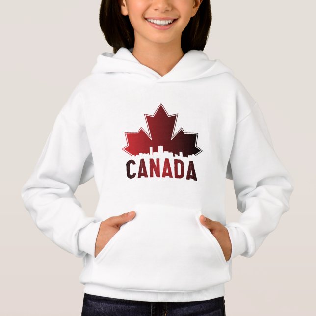 Patriotique de feuille d'érable rayée du Canada (Devant)